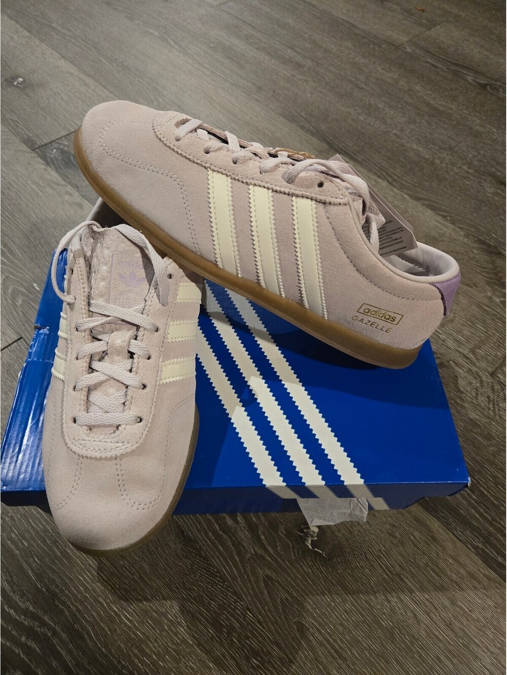 adidas Gazelle Lo Pro IH6942 Womens 7 Ice Purple White Gum New Box